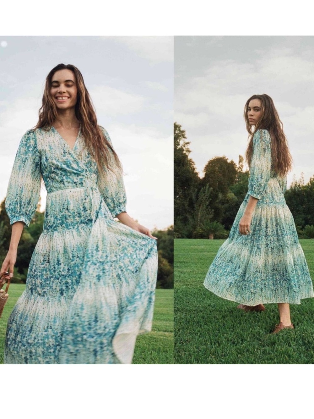 Christy Dawn Noah Dress/Wrap Dress/ Morning Gladiola/ XS